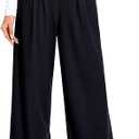 AVAMO Slacks for Women Dress Pants Stretchy Work Pants Wide Leg High Waisted Business Casual Trousers with Pockets Waffle, Size L
