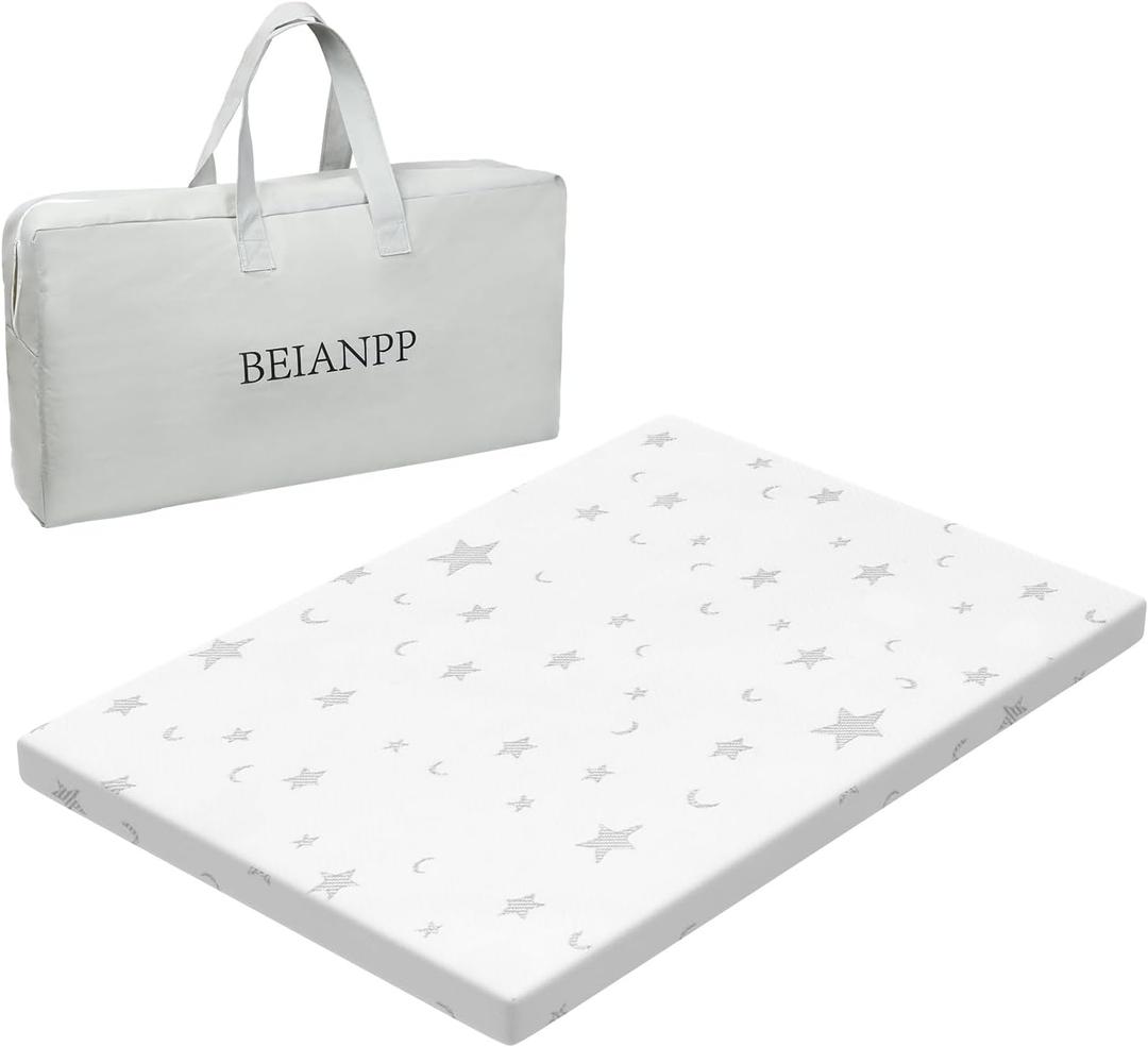 Pack and Play Mattress Pad 38"x26"x1.5", Soft Breathable Waterproof Cover, Baby Pack N Play Mattresses Topper