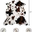 MustMat Cow Print Rug,Faux Cowhide Area Rug for Bedroom,Nursery,Living Room,Western Party Decorations 2'6''3'7''