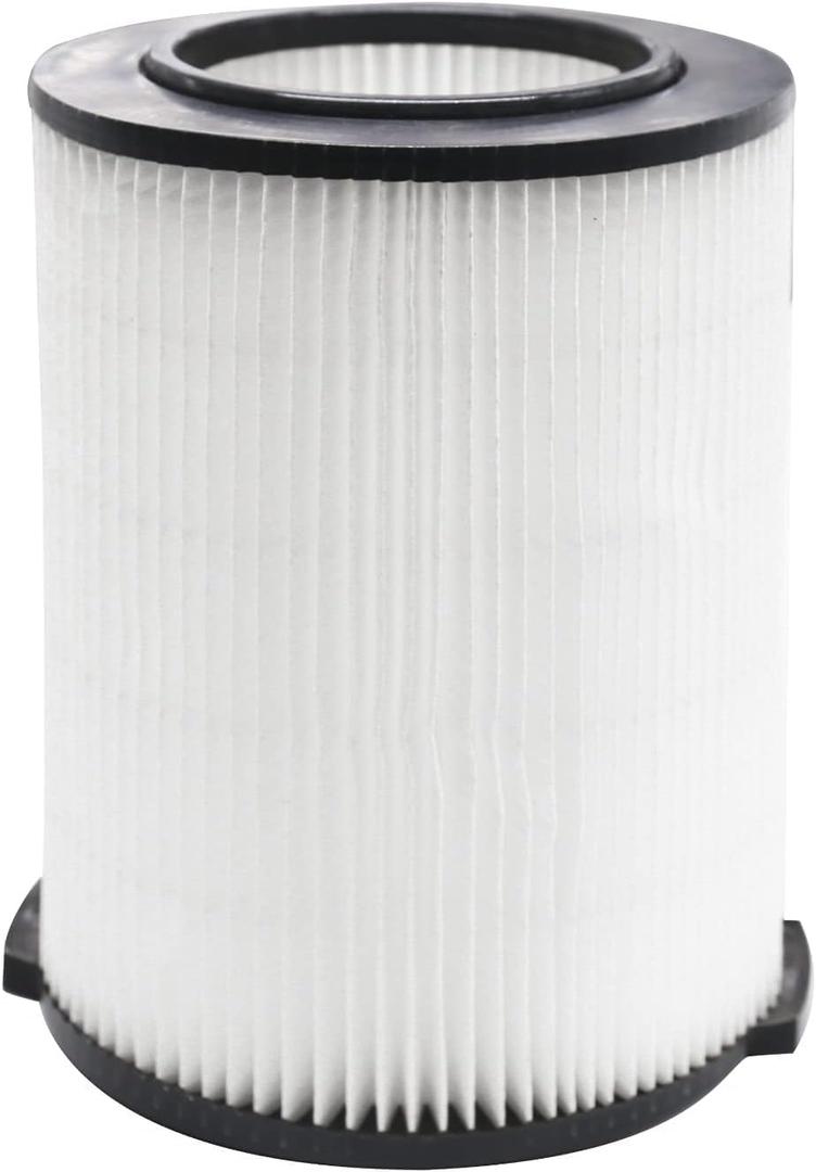 VF4000 Standard Wet/Dry Vac Filter Compatible with Ridgid Shop Vac Filters 5-20 Gal & 6-9 Gal Husky Vacuum - 1 Pack