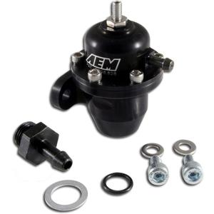 AEM 25-300BK Black High Volume Adjustable Fuel Pressure Regulator