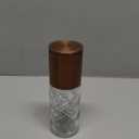 Cilio Cristallo Glass & Stainless Steel Salt and Pepper Mill - Copper 2 x 6.7 In H - Spice Grinder Shaker - Pepper Grinder - Copper Salt Mill