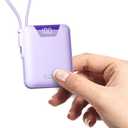 M1 Mini Portable Charger, 10000mAh Ultra-Compact Power Bank, 22.5W PD Fast Charging, Tpye-C Built-in Cable, Small External Battery Pack for iPhone, Samsung, Android iPad (Purple)