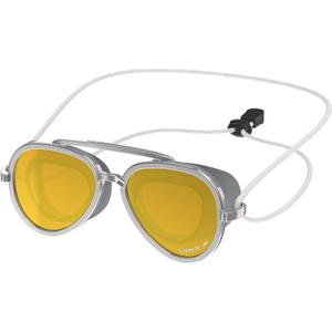 Speedo Kids' Swim Goggles Sunny G Ages 3-8 (Mariner Silver/Bronze/Gold)