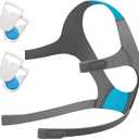 Headgear for AirFit F20 /AirTouch F20,1 Pack Replacement F20 Headgear with 2 Pairs Magnetic Clips