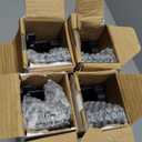 Everest 24 Port Keystone Patch Panel (4-Pack) - Removable 6-Port Panels - Use with Slim Profile Keystones ONLY (Wider Jacks May not fit Side by Side) - 8 Blank Keystone Jack Inserts Included