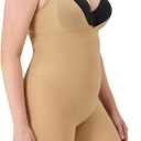 Maidenform Women's Shapewear Tummy Control Wear Your Own Bra, Open Bust Thigh Slimmer Bodysuit, Firm Body Shaper, L