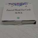 Hunanyume 50 Pack Funeral Thank You Cards with Envelopes, Stickers & Message Inside, 46 in Watercolor Flowers Butterflies Bereavement Sympathy Thank You Cards for Funeral Family Friends Loved Ones (Assorted/Multicolor)