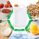 3 Pcs 1 Gallon Plastic Jugs, Gallon Water Jug for Water Storage Containers 1 Gallon Jug For Water Sauces Soaps Detergents Liquids Cleaning Solutions, Ideal for Home, Camping, and Outdoor Activities