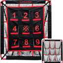 5x4FT Baseball Rebounder Net for Pitching and Batting Training Multi-Sport Pitch Back Bounce Net Softball, Soccer & Basketball Training Equipment for Kids and Adults