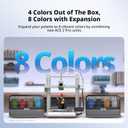 Anycubic Kobra 4 Combo FDM 3D Printer, Born 4 Color Multicolor Printing
