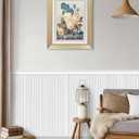 Upick Wainscoting Panels Beadboard, Paintable PS Wall Paneling for Accent Wall 116" x 39", 116x39 IN - Classic Edition