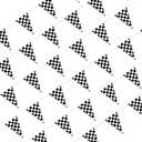 Piokio 100ft Black and White Checkered Flag Banner Racing Birthday Decorations, for Nascar Cars Party Supplies (12x18 Inch(48 pcs))
