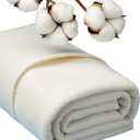 HANPATQUI 110 x 96 inch Quilt Batting Queen Size, Natural Cotton Quilting Batting for Quilts