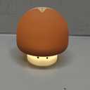 Cute Baby Night Light for Kids,Rechargeable Dimmable Silicone Nursery Toddler Mushroom Nightlight,Squishy Bedside Lamp for Night Stands,Fun Decor for Children,Children's Day Gift(Brown)