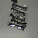 Gaoye Professional Reading Glasses for All Day - Computer Readers with Blue Light Protection - Value Pack (B1-5 Pack Light Black) 1.5