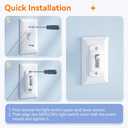 SAFELON 6 PCS Light Switch Cover Guard for Baby Safety, Childproof Light Switch Locks, Wall Switch Covers Prevents Kids from Turning The Lights On and Off