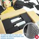 100PCS Foam Card Dividers Anti Extrusion Trading Card Dividers Multifunctional Card Dividers for Storage Boxes Foam Block for Sport Game Idol Card Crafts