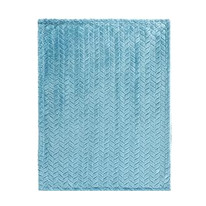 Frienda 1 Pack Baby Fuzzy Blanket Fluffy Baby Blanket for Boys Girls Soft Warm Infant Newborn Toddler Receiving Nursery Bed Supplies, 32 x 24 Inch(Blue Color)