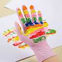 Kids Gloves Disposable, Nitrile Glove for Childen, Latex Free Gloves, Powder Free - for Crafting, Painting, Cleaning- 100 PCS (Pink, XS)