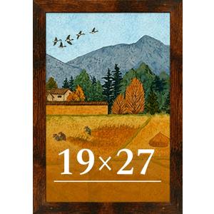 19x27 Picture Frame for Wall Display, 19x27 Brown Picture Frame with Shatter Resistant Plexiglass, Stable and Sturdy 19 x 27 Poster Frame for Wall Display, Handpicked Gift Collection, 1 Pack