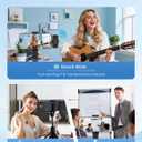 Mini Wireless Lavalier Microphone for iPhone, iPad, Android Phone, Noise Reduction Plug and Play Magnetic Clip on Lapel Mic for Video Recording Podcast Vlogging