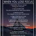 10 Ways to Stay Motivated When You Lose Focus Inspirational Canvas Painting Wall Art for Office Motivational Wall Art Poster Motivational Framed Artwork Prints Picture for Living Room [24''Wx 36''H]