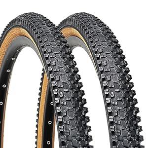 Hycline 2 Pack Bike Tire, 26x1.95 Inch 60TPI Folding Replacement Tire for MTB Mountain Bicycle-Skinwall Pair (2 Tires)