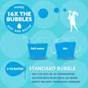 SYNCFUN 128oz Bubble Solution with Small Wand, Concentrated Solution Refills for Bubble Machine, Wands, Blower, Easter