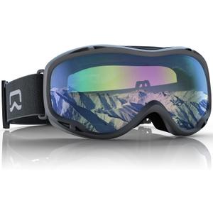 Ski Goggles Anti-Fog Snow Goggles - Dual Lenses UV Protection OTG Snowboard Goggles