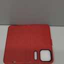 OCASE Compatible with iPhone 17 Pro Wallet Case, PU Leather Flip Folio Case with Card Holders RFID Blocking Kickstand [Shockproof TPU Inner Shell] Phone Cover 6.3 Inch 2025, Dark Red