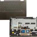 New Replacement for Lenovo Yoga 7-14ITL5 82BH 7 14ITL5 7-14 Laptop Upper Case Palmrest Backlit Keyboard Touchpad Assembly Part 5CB1A08879 AM1RW000110 (Dark Moss)