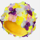 WINOMO Fashionable Swim Cap Floral Petal Stylish Swimming Hat Bathing Caps