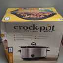 Crock-Pot 7 Quart Oval Manual Slow Cooker, Stainless Steel (SCV700-S-BR), Versatile Cookware for Large Families or Entertaining