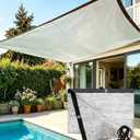90% Sun Block Aluminum Foil Shade Cloth, Outdoor Shade Cover with Grommets | Multi-Use Privacy & Shade Solution for Patio, Garden ,Pergola Pet & Car Shade - 3FT x 6FT