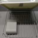 Kitsure Dish Drying Rack for Kitchen Counter, Stainless Steel Sink Organization and Storage Essentials with Cutlery Holder, Home and Apartment Decor, 12''W x 15.5''L, Light Grey