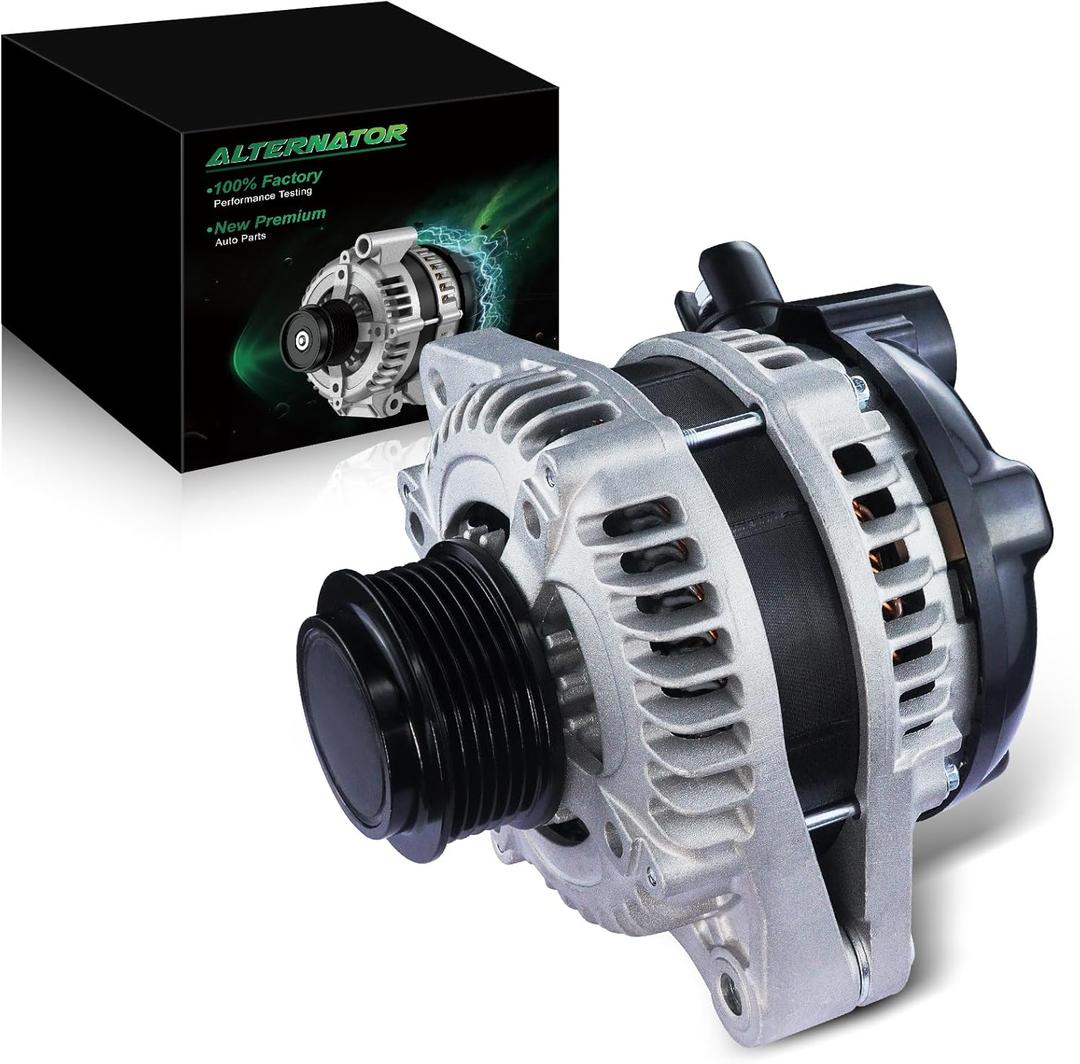 Alternator for:-Honda Odyssey EX EX-L LX Touring 2014-2017 3.5 L V6 GAS, Odyssey SE 2016-2017, 130Amp 12V CW 6-Groove Pulley Replacement OE# 31100-RV0-A11, 11775N, 400-52718R