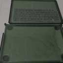 kenke Hybrid Case for iPad Air 11 Inch (M3) 2025 / (M2) 2024, iPad Air 5th/4th Gen 2022/2020 10.9 Inch with Pencil Holder, Detachable Cover with Clear Hard Back Shell, Auto Sleep/Wake, Light Green (Light Green)