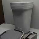 IRIS USA Pet Food Storage Container 25 lbs, Premium 60% Improved Airtight Seal with Air Valve, 2 Cup Scoop, Removable Wheels, Easy to Open - Made in the USA, Gray Set of 3