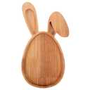 Farmhouse Rabbit Charcuterie Boards for Easter,Bunny-Shaped Wooden Charcuterie Serving Platters Funny Wood Cutting Board Funny Serving Platter for Easter or Spring Rustic Kitchen Decorative