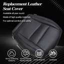 SecosAutoparts Driver Bottom Seat Cover Leather & Seat Foam Cushion Black Compatible with Jeep Grand Cherokee 2011 2012 2013 2014 2015 2016 Compatible with Dodge Durango 2011-2018