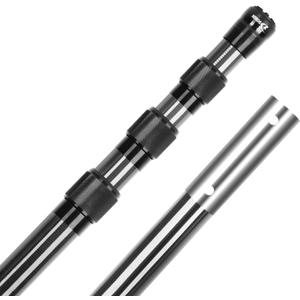 Carbon Fiber Pool Pole, 15 Foot Telescoping Swimming Pool Cleaning Pole, Telescopic Pool Poles 4.6 to 15 FT, Professional Poles New Locking Device for Skimmer Net, Brush, Vacuum Head 15FT (Bright)