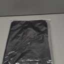 Linen Fabric Placemats Set of 6, Machine Washable, Heat Resistant, Wrinkle Free, Thick Polyester Kitchen Place Mats for Dining Table (Black)