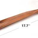 Bamber Wooden Shoe Horn Wood Shoehorn with Handle for Seniors Women Men Kids, 17.7'' Long, Black Walnut