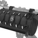 WOTOW Bike Handlebar Bag Waterproof - Bicycle Handlebar Bag with Large Reflective Area & Strips, Bike Front Pouch with Waterproof Zipper Shoulder Strap Removable Straps for Cycling (Cuboid, 2.7L)