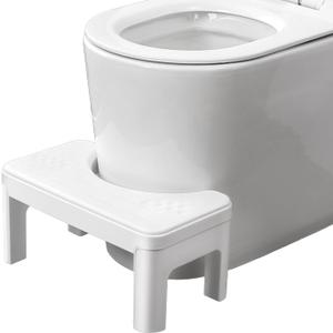 Ergonomic Squat Toilet Stool for Adults & Kids  Non-Slip Bathroom Step Stool for Healthy Pooping Posture, Durable Plastic Potty Stool with Patented Design