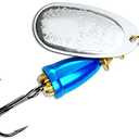 Rapala Classic Vibrax 00 Plated 7/64 (Silver/Chrome Blue, Size- 0) 3pcs