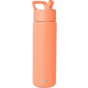 Simple Modern Summit Water Bottle with Straw Lid | Vacuum Insulated Stainless Steel | Leak Proof BPA-Free Cup for Travel, School, Sports | 22oz, Mango
