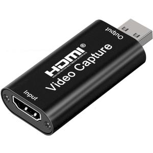 AXHDCAP 4K HDMI Video Capture Card, Cam Link Card Game Audio Adapter HDMI to USB 2.0 Record Capture Device for Streaming, Live Broadcasting, Video Conference, Teaching, Gaming