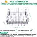 W10728159 Dishwasher Lower Rack with Wheels, Fit for Kitchenaid Dishwasher Rack, W10525646 W10780925 Dishwasher Rack Lower Intended for Maytag Dishwasher Parts Deep 22in Wide 20.8in